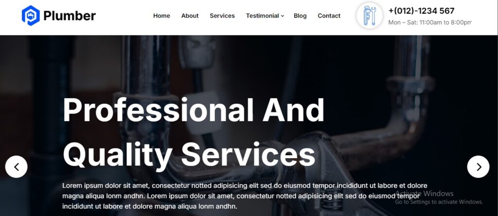 AquaPro - Plumbing Services WordPress Theme