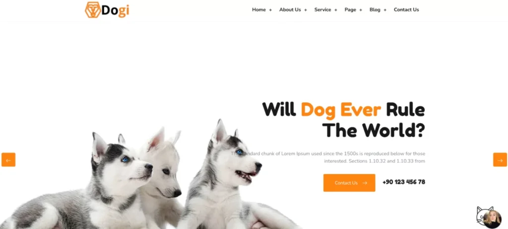 Dogi – Pet Animals & Dog Grooming Business WordPress Theme