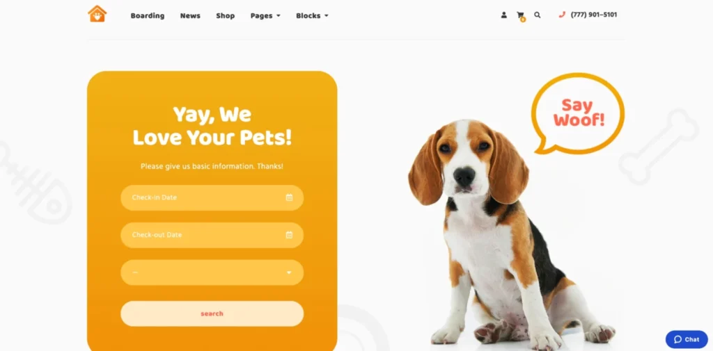 Petotel – Pet Boarding WordPress Theme
